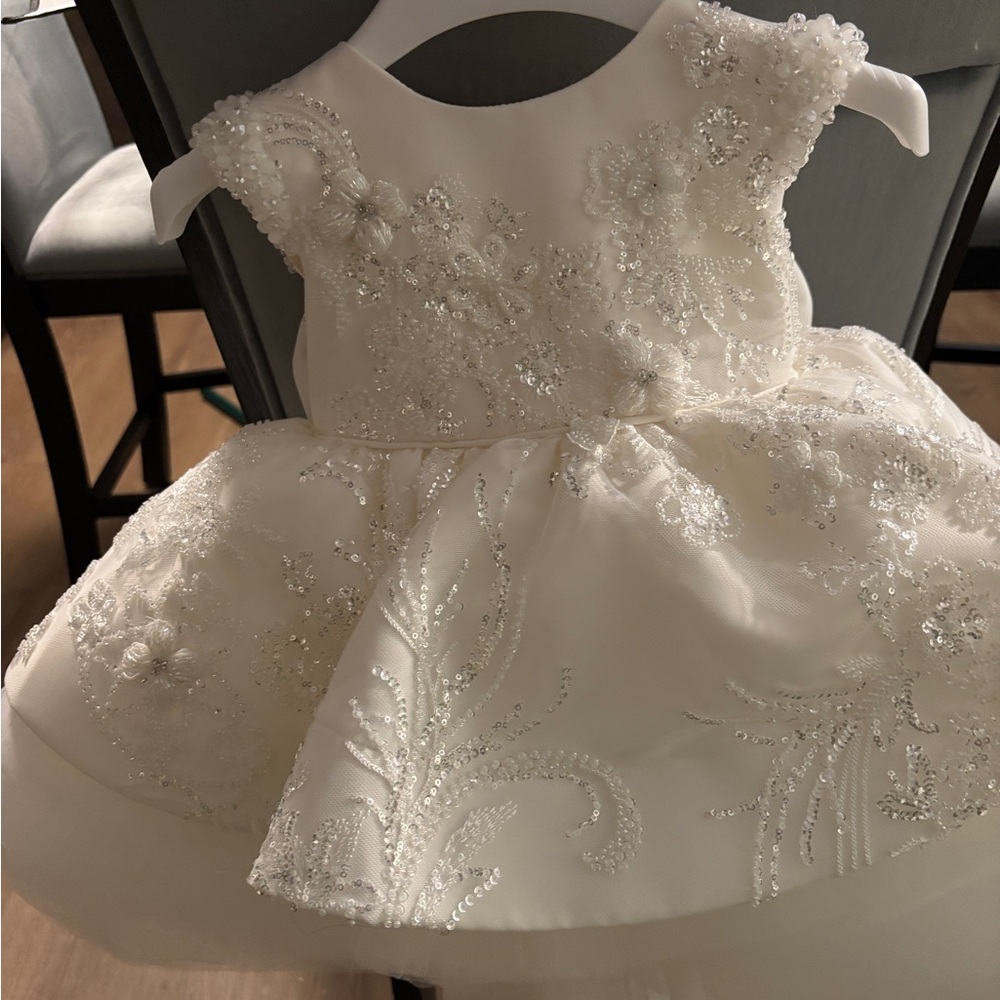 Elegant White Kids Dress